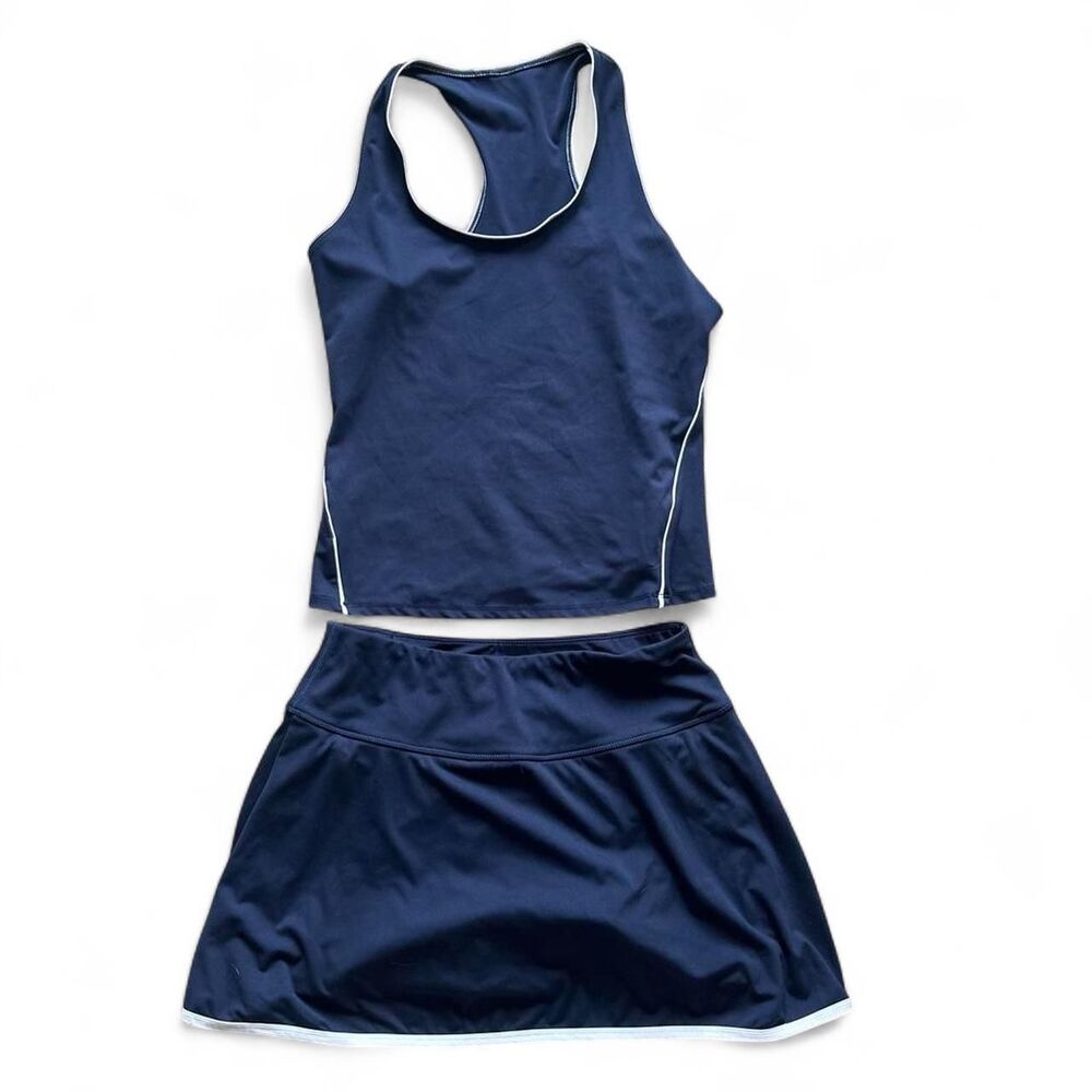 90 Degrees Women's Navy Skirt and Tank set